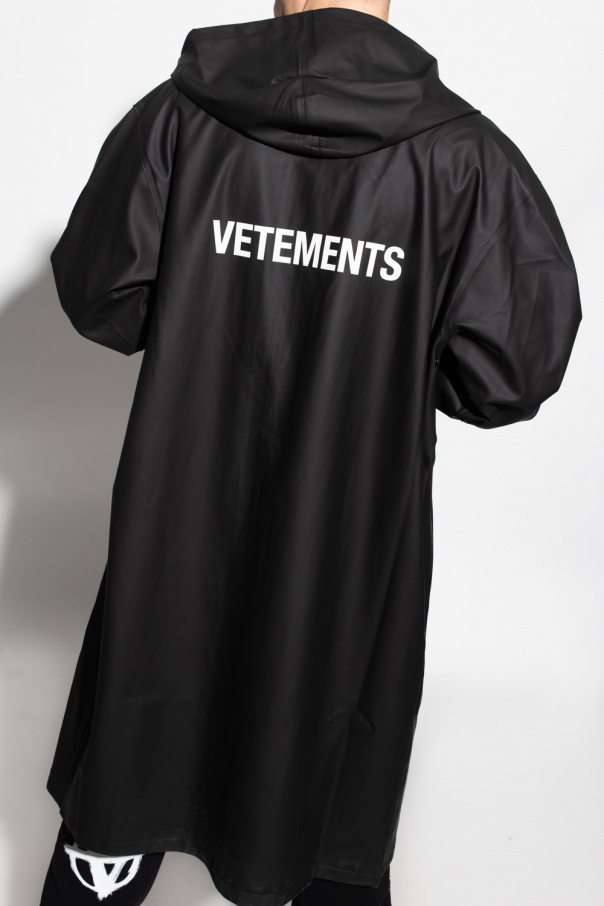 Rain coat with logo VETEMENTS - IetpShops Cambodia